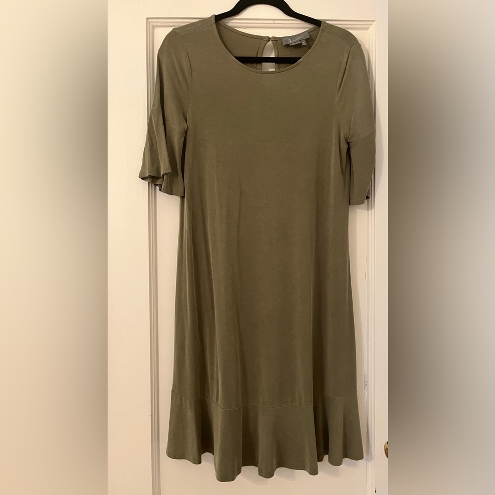 Chic Olive Long Sleeve Dress